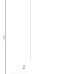 SIGMA Taklampa LED 40cm Vit