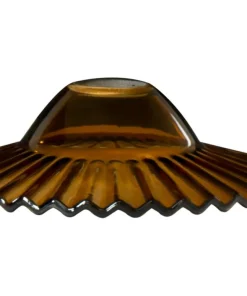 SILVIA Glasskärm 21,5cm Brunt glas