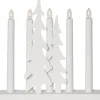 SKOG Ljusstake 5L 27cm LED Vit