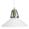 SKOMAKARE Fönsterlampa 20cm Antikmässing/Opalvit