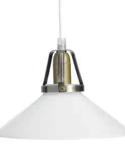 SKOMAKARE Fönsterlampa 20cm Antikmässing/Opalvit