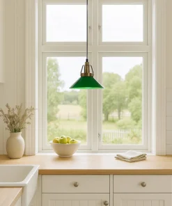 SKOMAKARE Fönsterlampa 20cm Antik/Grön