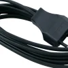 SLADDSTÄLL 2m EU-Kontakt Flat 2x0,75 Svart