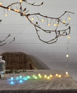 SMART FAIRY LIGHT Ljusslinga 66L Batteri 10m 66LED Multi/Silver