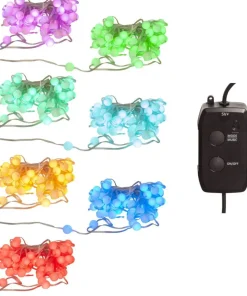 SMART FAIRY LIGHT Ljusslinga 66L Batteri 10m 66LED Multi/Silver