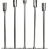SOFT CHRISTMAS Ljusstake 5L Top 34cm Krom