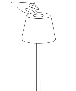 SOFY Golvlampa Utomhus 140cm IP65 Grå