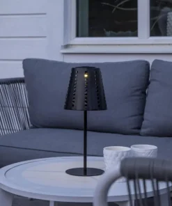 SOLA Solcellslampa 35cm Svart