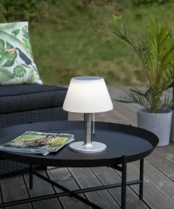 SOLIA Solcellslykta 28cm Vit Varmvit IP44
