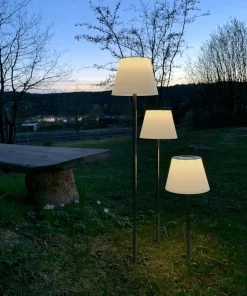 SOLINI Solcellslampa 90cm Vit