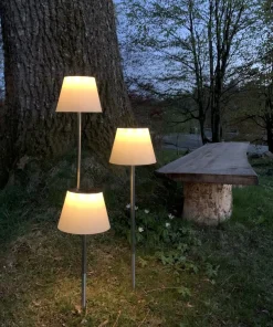 SOLINI Solcellslampa 90cm Vit
