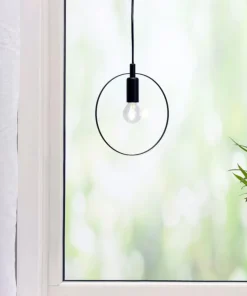 SPARTAN RINGO Fönsterlampa 30cm Svart