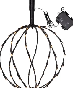 SPHERE Utomhusdekoration Batteri 44cm Svart
