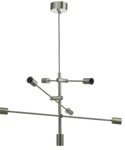 SPRÖT Takpendel 6L 85cm Borstad Nickel IP20