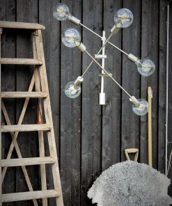 SPRÖT Takpendel 6L 85cm Borstad Nickel IP20