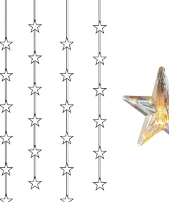 STAR CURTAIN Ljusgardin 1,2m 30LED Varmvit/Klar