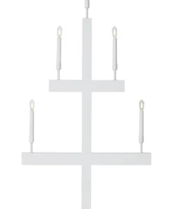 STORM Träljusstake 118cm Vit