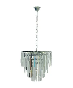 STRATI Taklampa 45cm Krom/Klar
