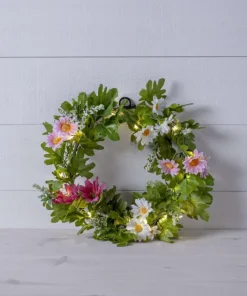 SUMMER Krans 30cm 15LED Grön Batteri