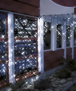 SYSTEM LED EXTRA Istappsslinga 2m 100LED Kallvit/Svart IP44