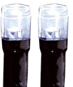 SYSTEM LED EXTRA Istappsslinga 2m 100LED Kallvit/Svart IP44