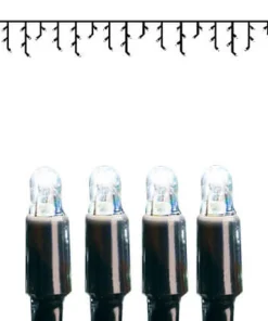 SYSTEM LED EXTRA Istappsslinga 3m 50LED Kallvit/Svart IP44