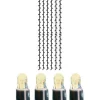 SYSTEM LED EXTRA Ljusgardin 4m 204LED Varmvit/Svart IP44