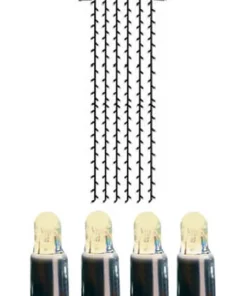 SYSTEM LED EXTRA Ljusgardin 4m 204LED Varmvit/Svart IP44