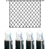 SYSTEM LED EXTRA Ljusnät 3m 192LED Kallvit/Svart IP44