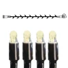 SYSTEM LED EXTRA Ljusslinga 5m 50LED Varmvit/Svart IP44