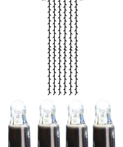System LED Ljusgardin Extra 1x4m 204LED Svart/Kallvit