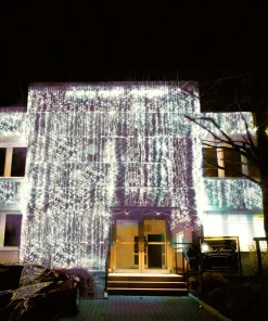 System LED Ljusgardin Extra 1x2m Kallvit/Vit