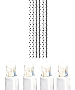 System LED Ljusgardin Extra 1x4m 204LED Vit/Kallvit