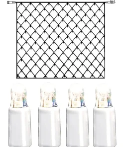 System LED Ljusnät Extra 3x3m Kallvit