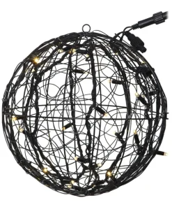 SYSTEM LED Utomhusdekoration Boll 35cm Svart