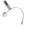 TAKKONTAKT DCL Jordad 20cm kabel Vit Cottex