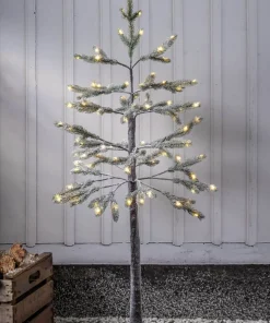TANNE Julgran med LED 1,2m 95LED Varmvit/Grön