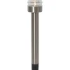 TERNI Solcells-pollare 42cm Silver