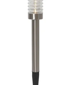 TERNI Solcells-pollare 42cm Silver