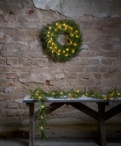 THUJA Girland Batteri 180cm Grön IP44