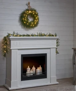 THUJA Krans Batteri 45cm 30LED Grön IP44