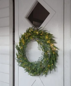 THUJA Krans 80cm 80LED Grön IP44