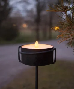 TORCH CANDLE LED-Marschall 10,5cm Svart