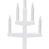 TRAPP Ljusstake 5L 46cm Vit