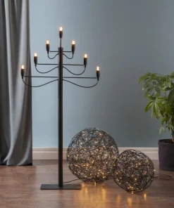TRASSEL Utomhusdekoration 30cm 50LED IP44 Svart