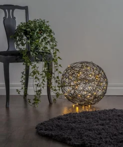 TRASSEL Utomhusdekoration 37,5cm 100LED IP44 Svart