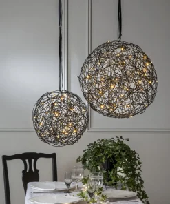 TRASSEL Utomhusdekoration 37,5cm 100LED IP44 Svart
