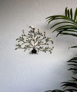 TREE OF LIFE Solcellsdekoration 46cm Grön