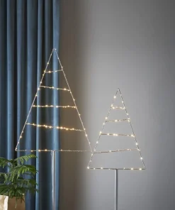 TRIANGLE Dekorationsträd 60LED 90cm Silver