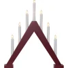 TRILL Ljusstake 7L 47cm Röd